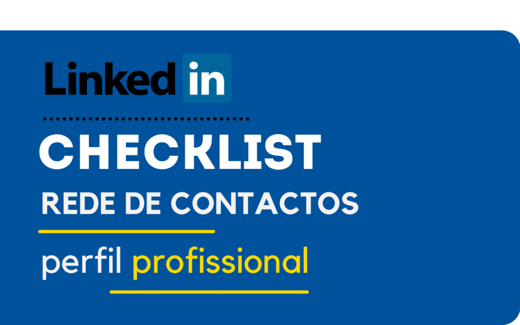 Capa Checklist Rede Contactos LinkedIn